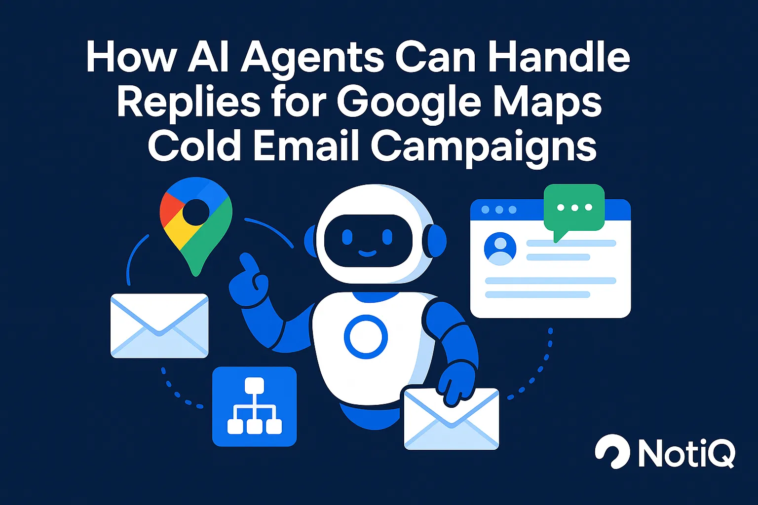 An AI agent analyzes email replies, streamlining Google Maps outreach for better response management and efficiency.