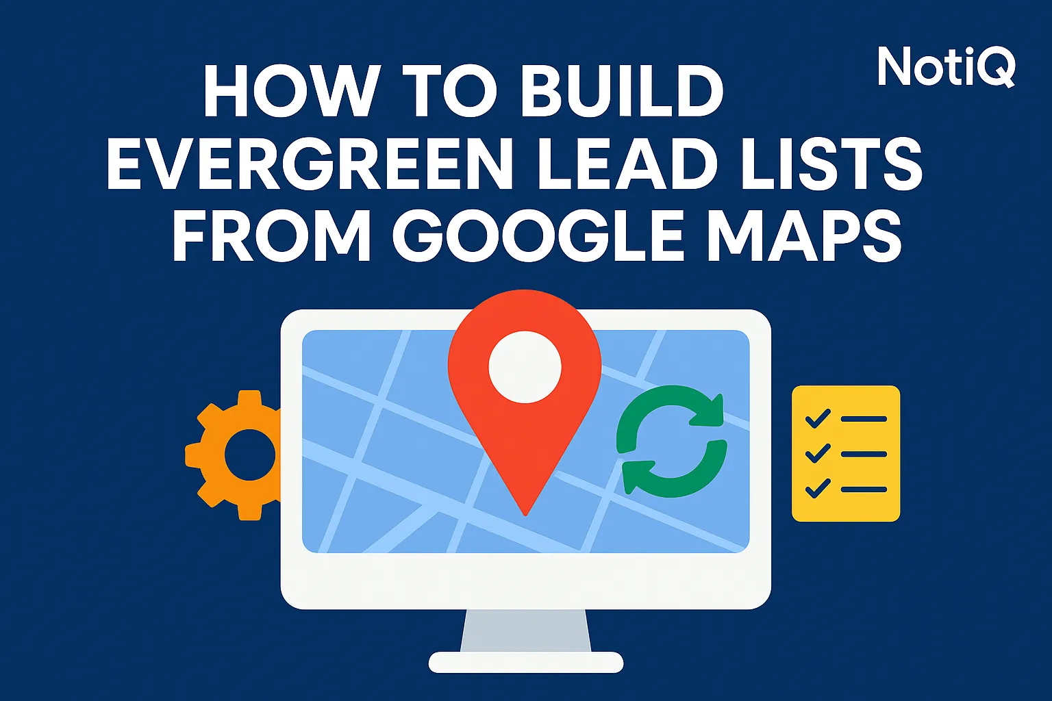 A person using a laptop to explore Google Maps, discovering local business leads for a prospecting system.