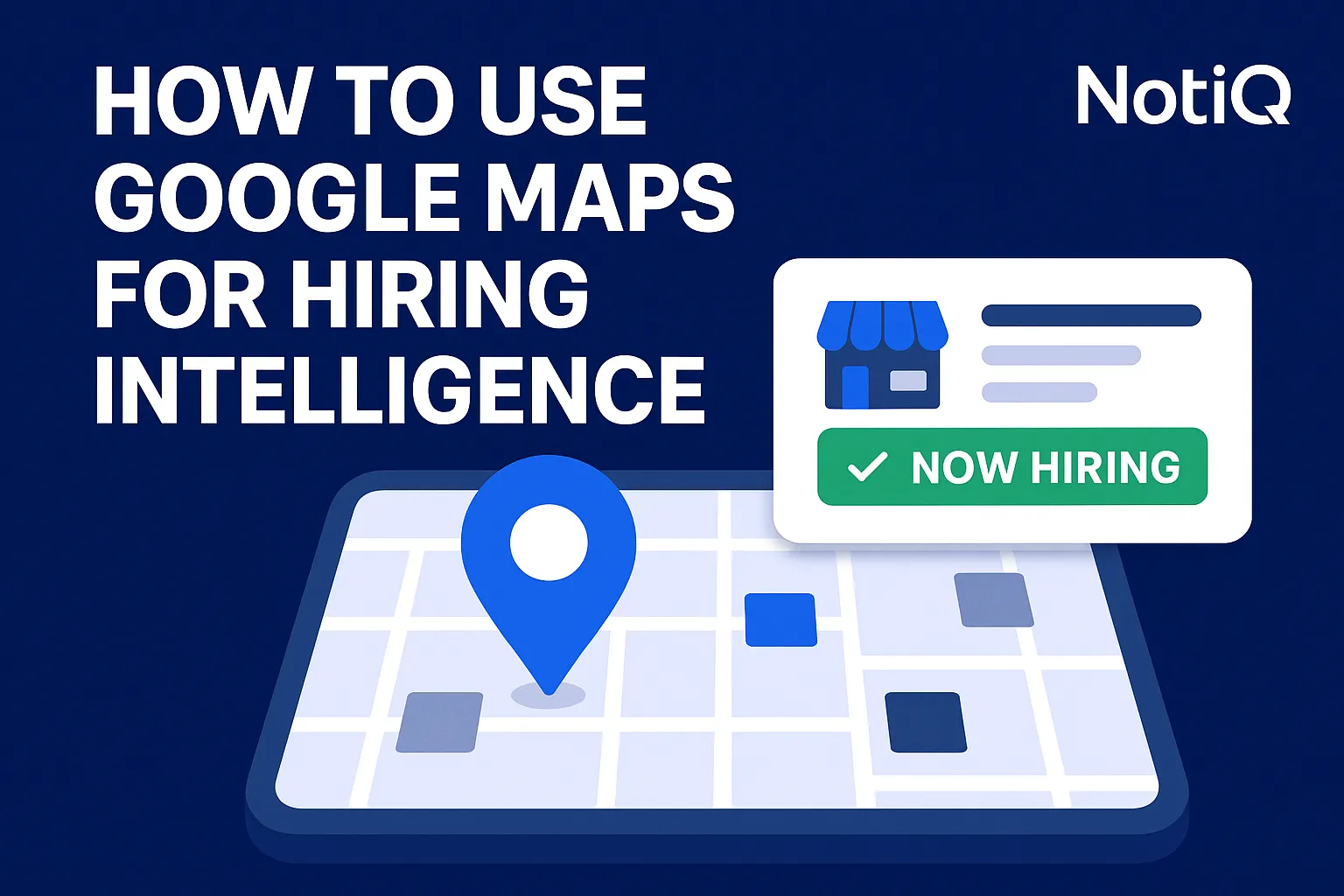 A person using Google Maps on a phone, visually pinpointing businesses with hiring signals and growth indicators.