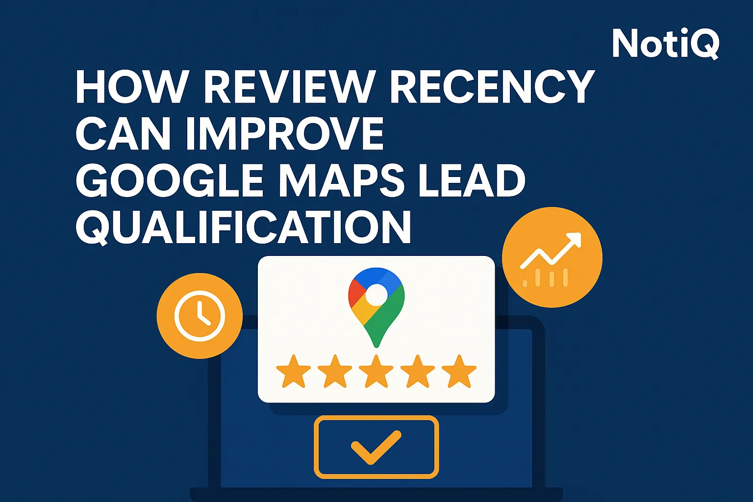 A team analyzing Google Maps insights with charts showing review recency and lead qualification metrics.