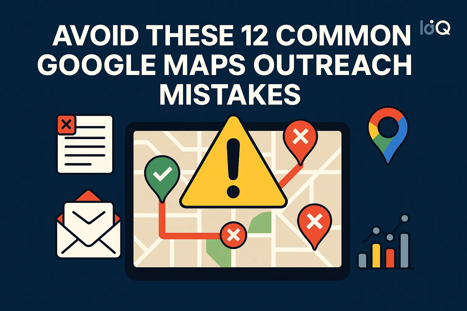 A person analyzing a Google Maps outreach strategy on a laptop, with graphs and maps displayed on the screen.