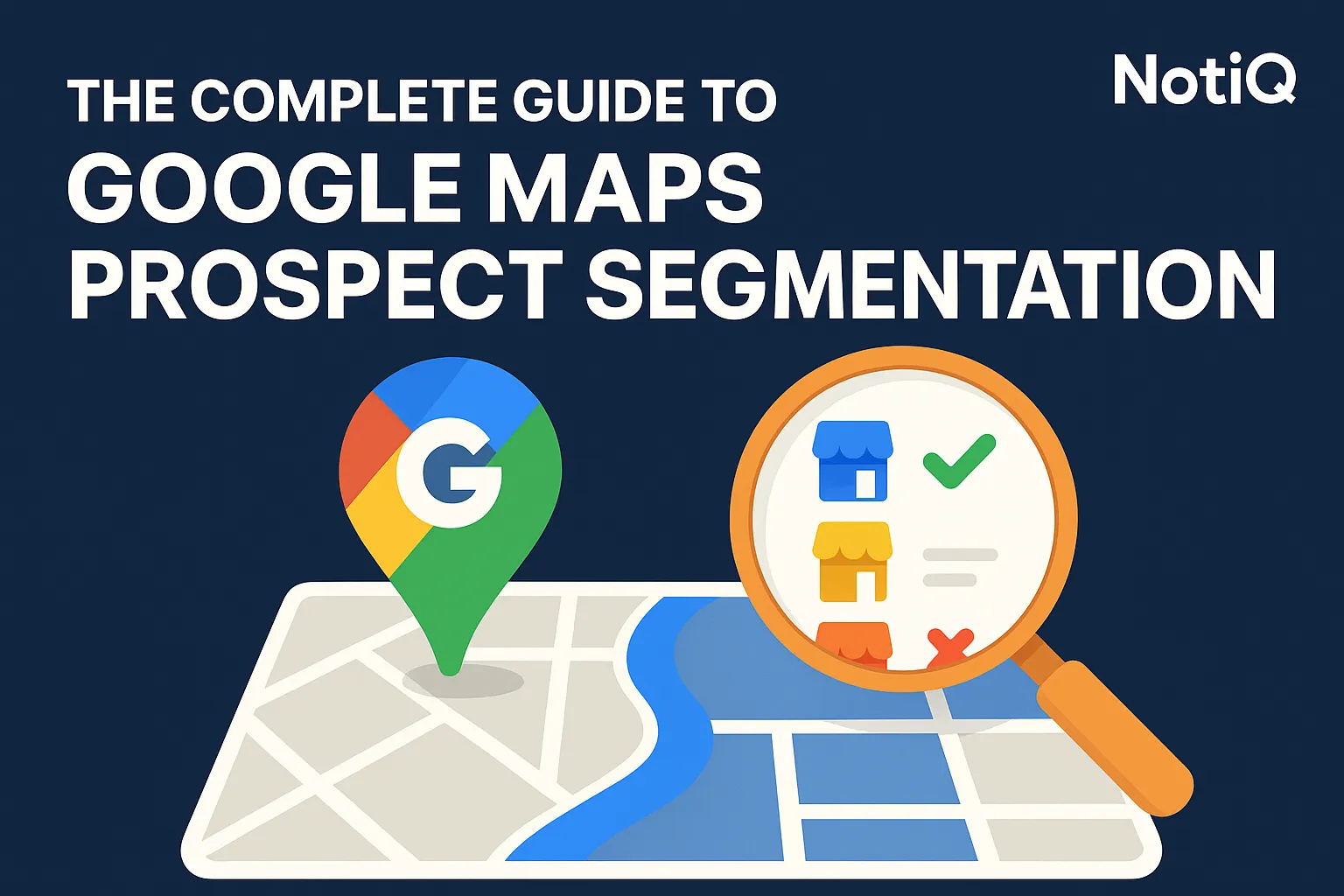 A digital map with markers highlighting segmented local business areas, showcasing targeted outreach strategies for agencies.