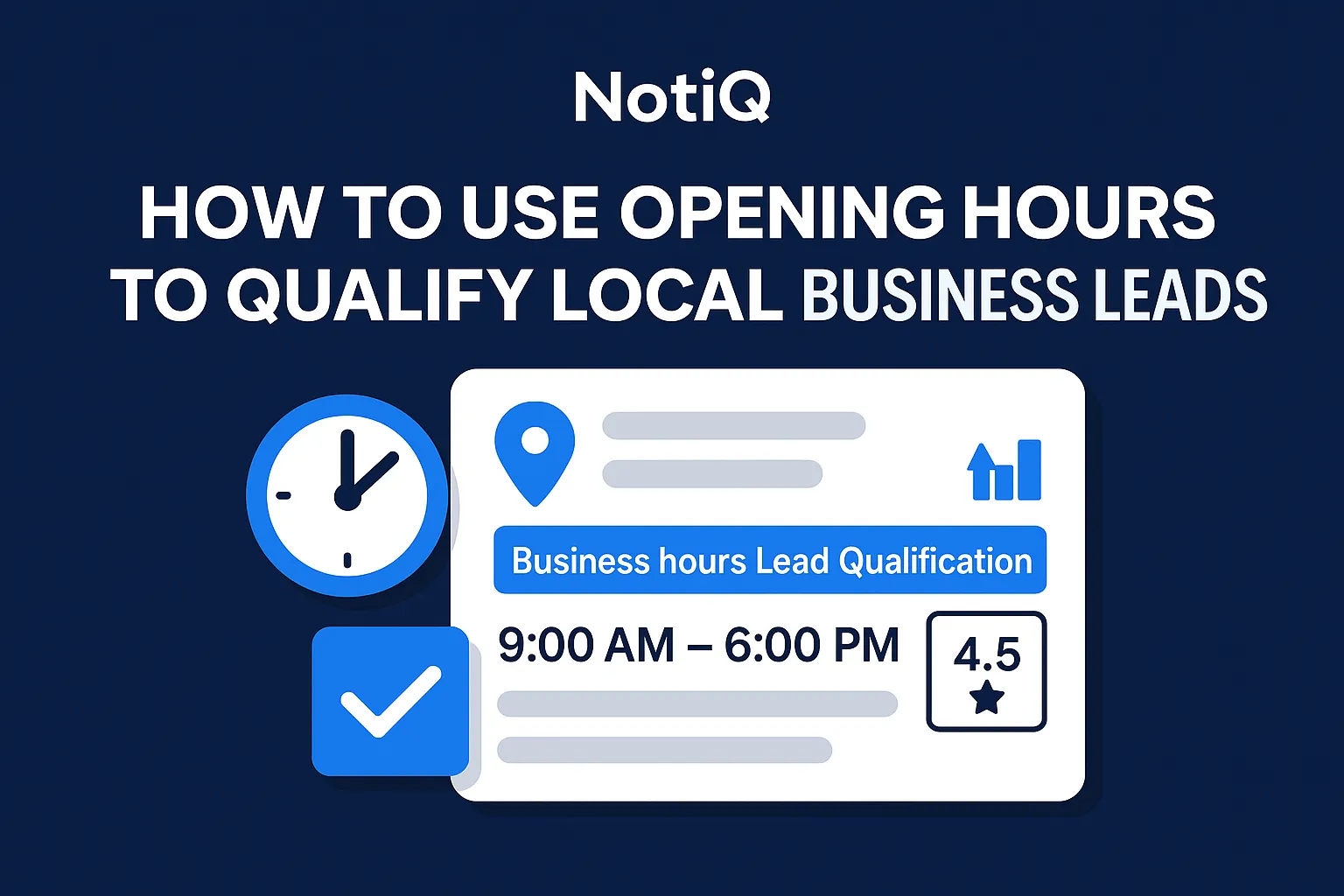 A local business on Google Maps highlighting its opening hours, showcasing a lead scoring framework for better client engagem