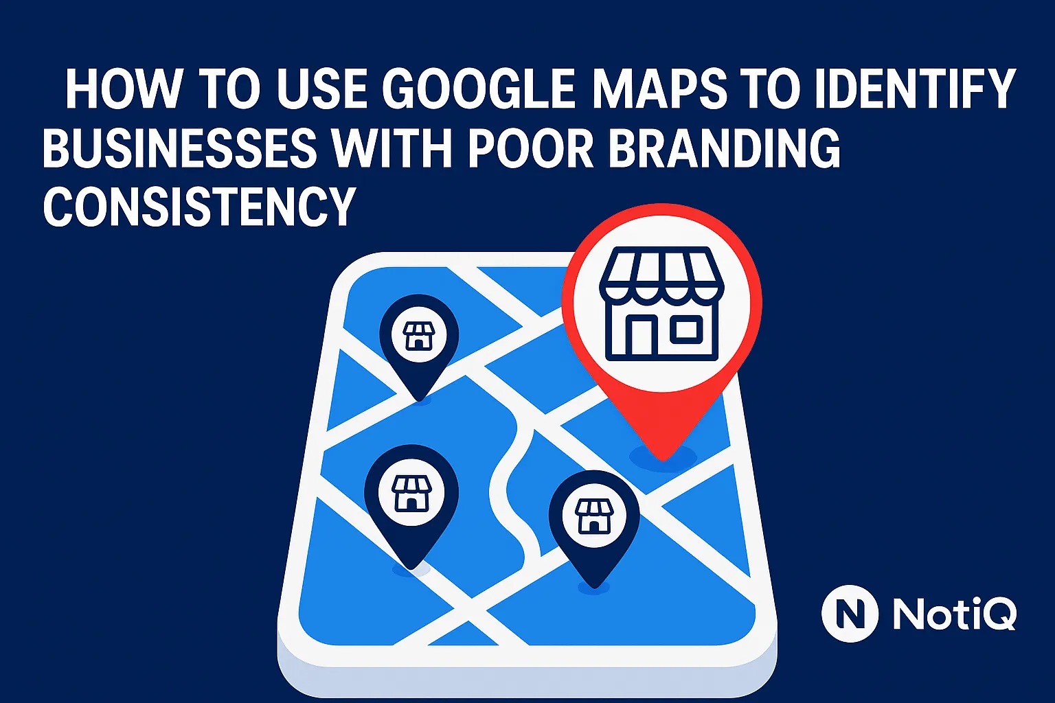A person using Google Maps on a smartphone, highlighting local businesses with inconsistent branding.