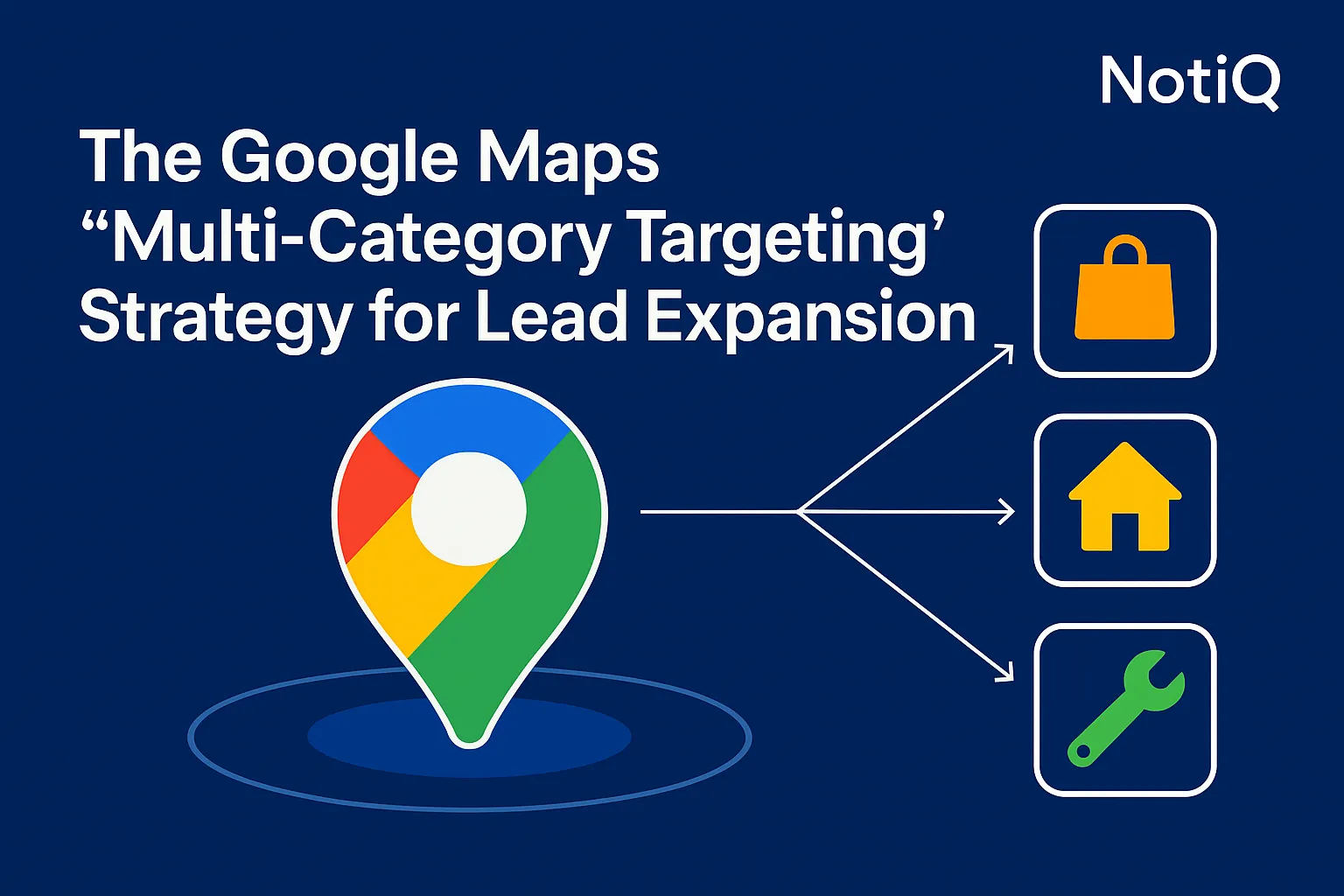 A strategic planner analyzing Google Maps categories to boost local business visibility and lead generation.