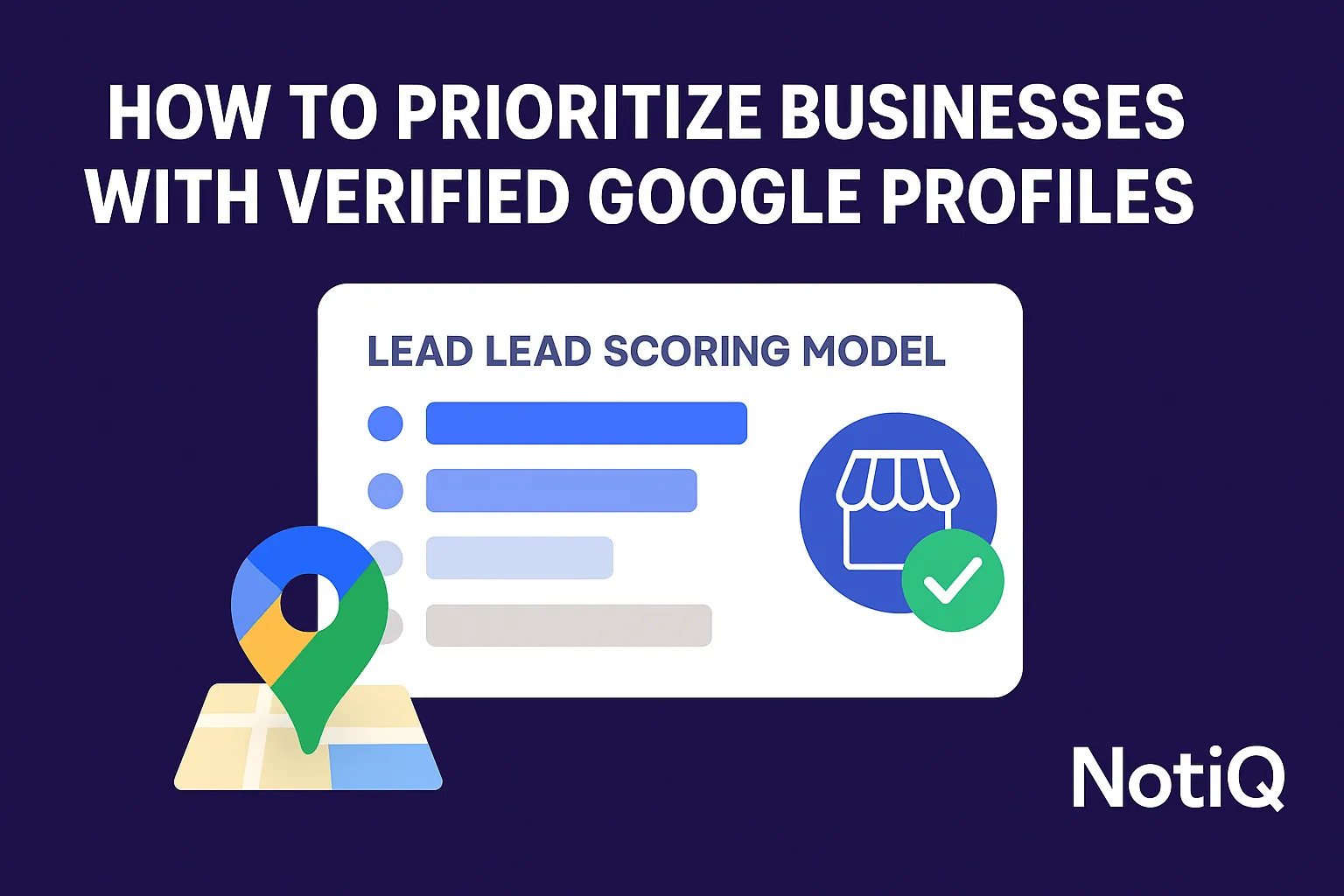 A person prioritizing local business leads on a laptop, with visuals of Google Business Profiles and ranking metrics.