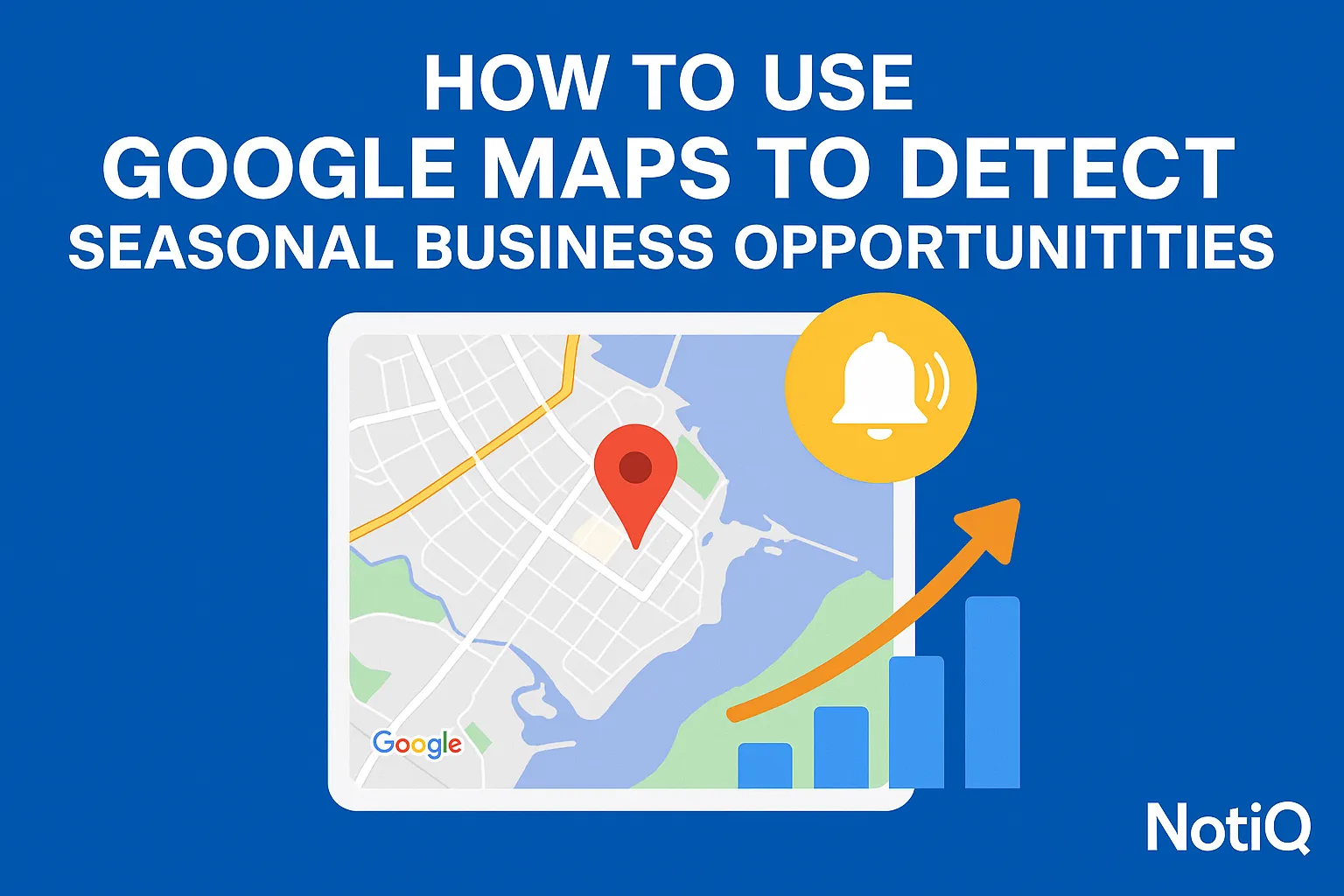 A person examining Google Maps on a laptop, highlighting seasonal business trends and data insights for local opportunities.